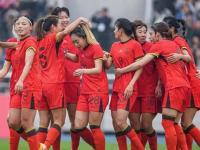 女足国际友谊赛，中国队豪取胜仗