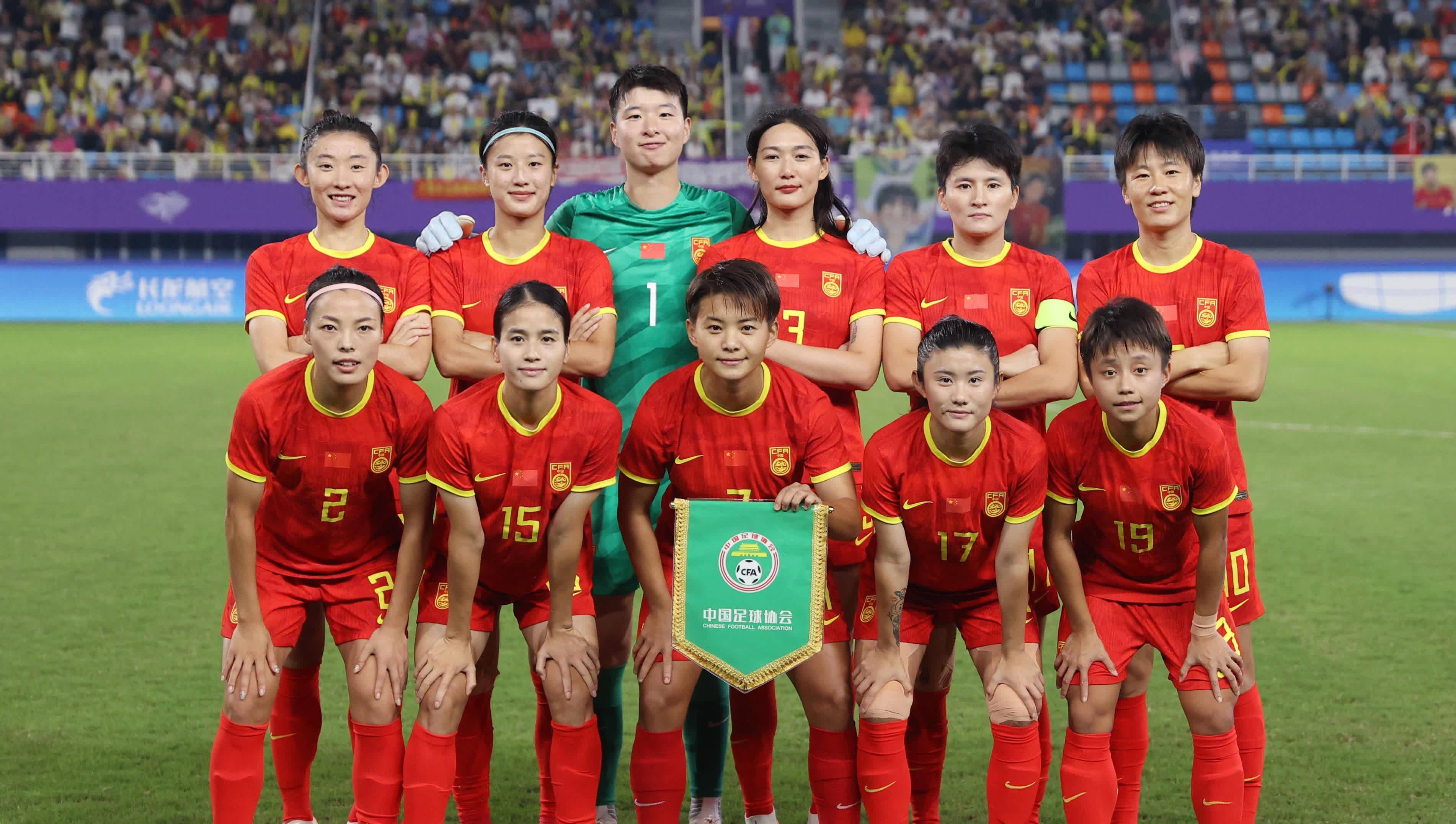 女足国际友谊赛，中国队豪取胜仗